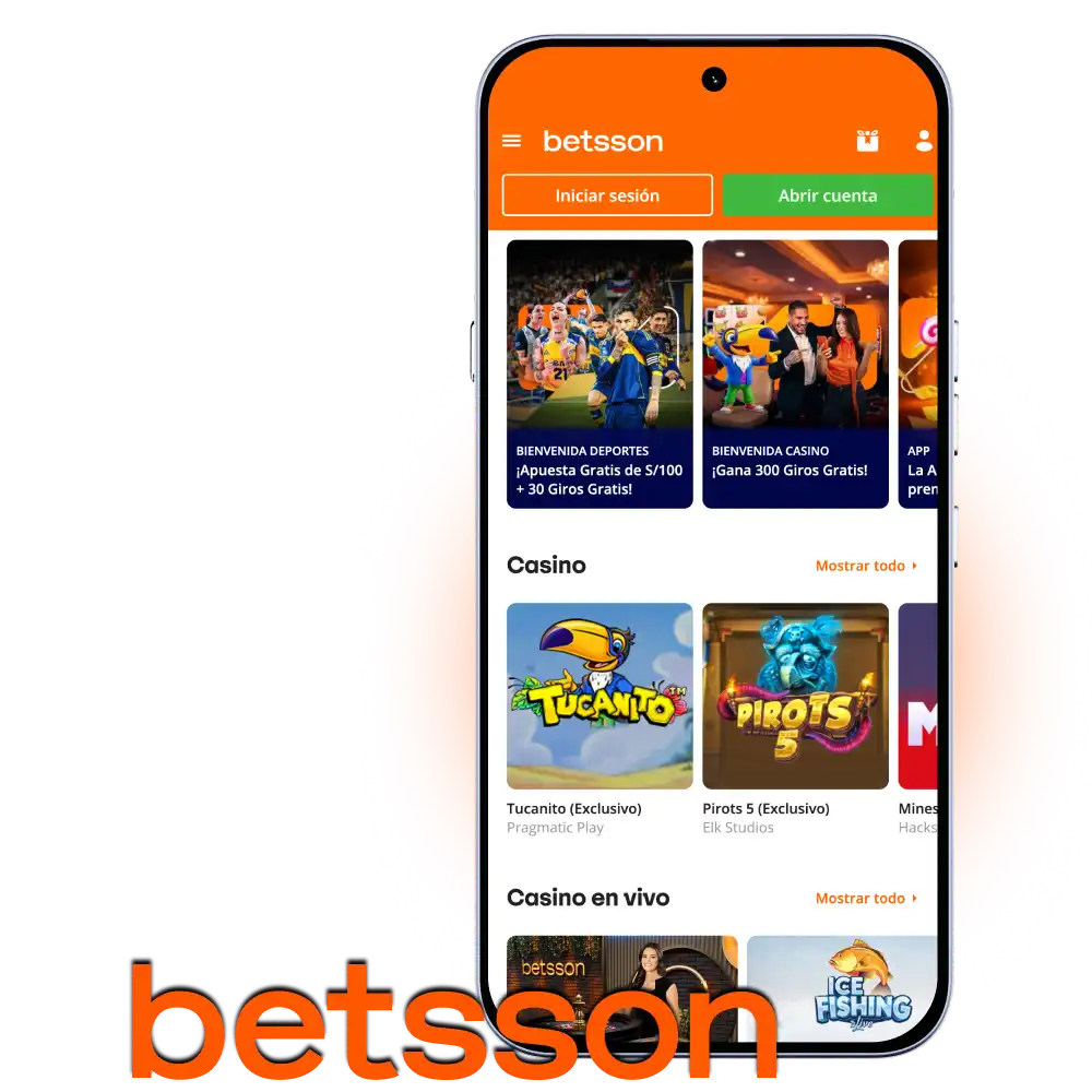 Descarga Betsson App en tu dispositivo móvil y lleva la emoción de las apuestas adonde vayas.