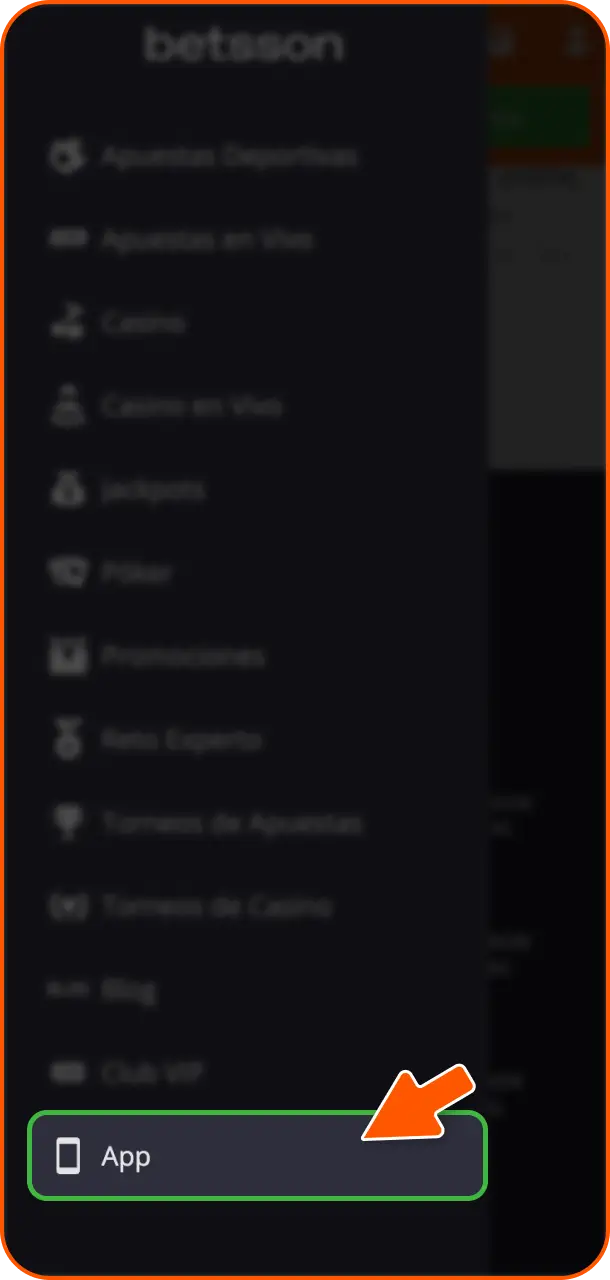 Descarga la app de Betsson Perú en tu dispositivo móvil y sigue los combates de MMA.