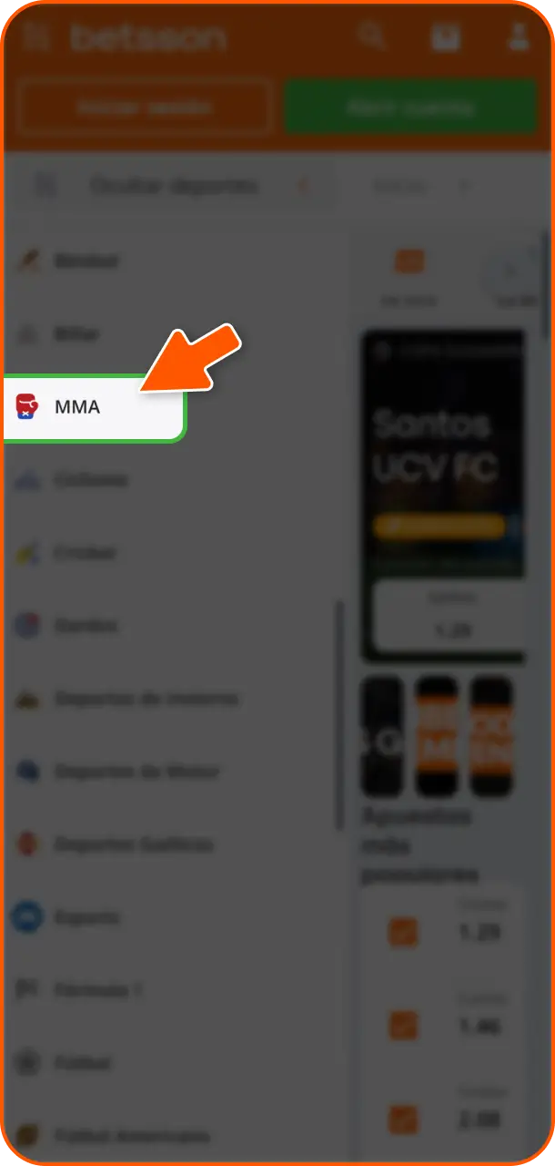 Haz tu primera apuesta de MMA en Betsson Perú y empieza a ganar dinero.