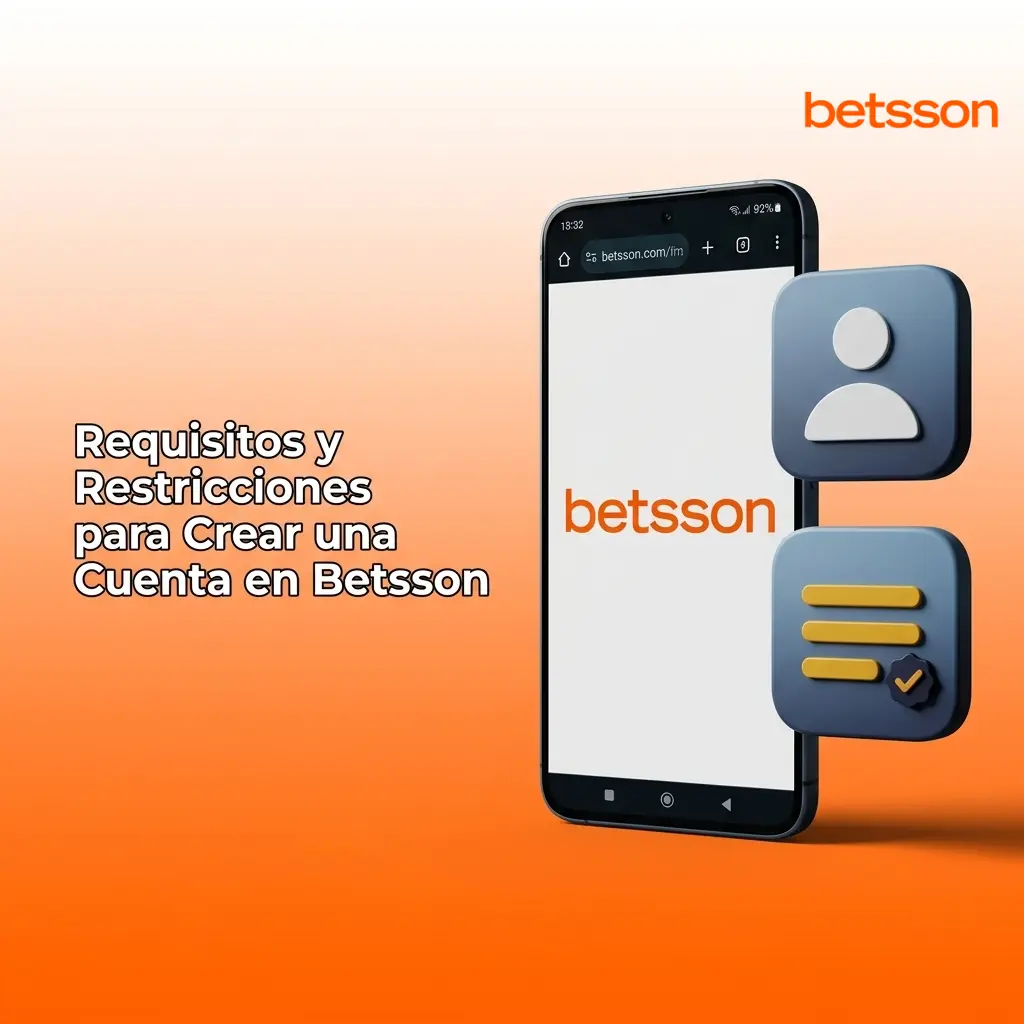 Requisitos y restricciones para crear una cuenta en Betsson