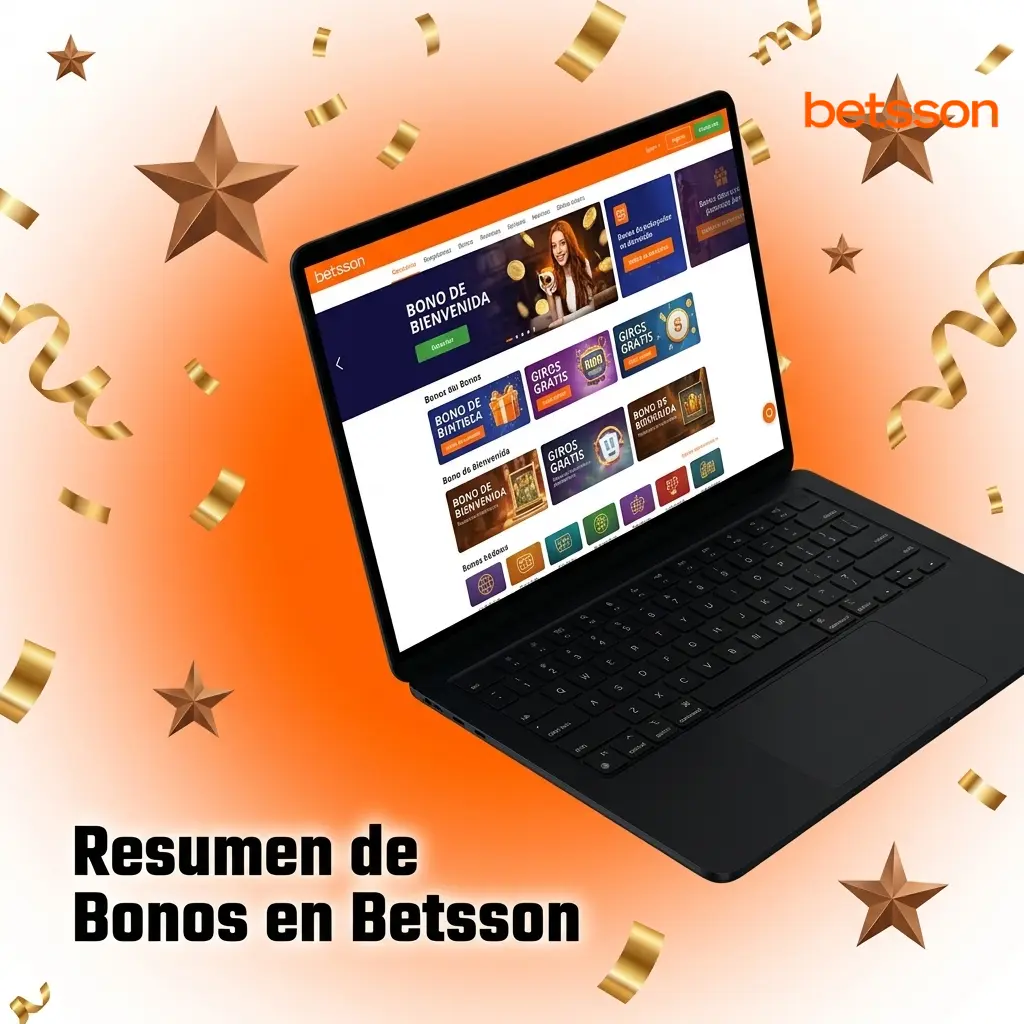Resumen de bonos disponibles en Betsson Peru